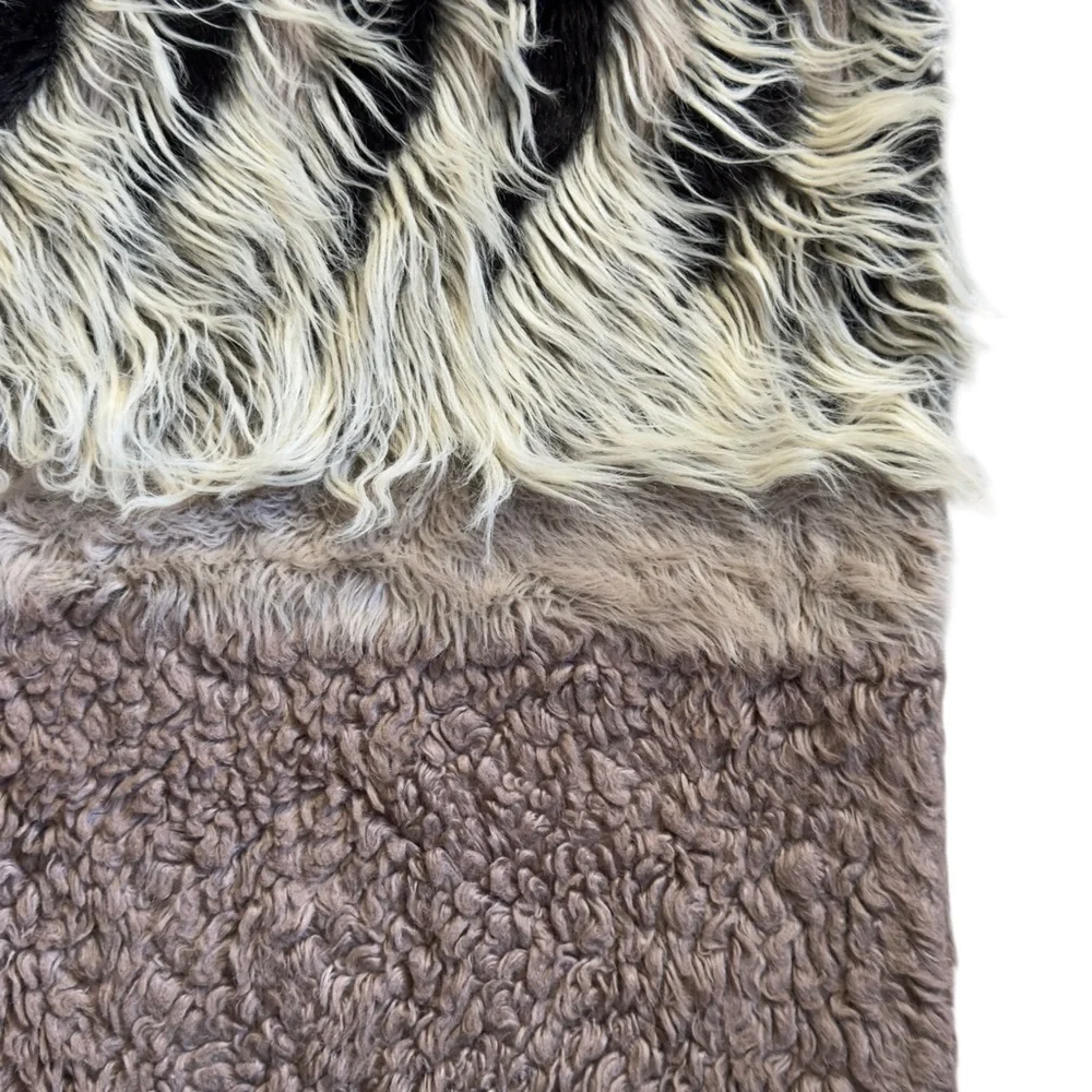 Frontgate Faux Fur Throw Luxury Blanket 50X70